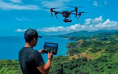 Producción de videos con drones y tomas aéreas